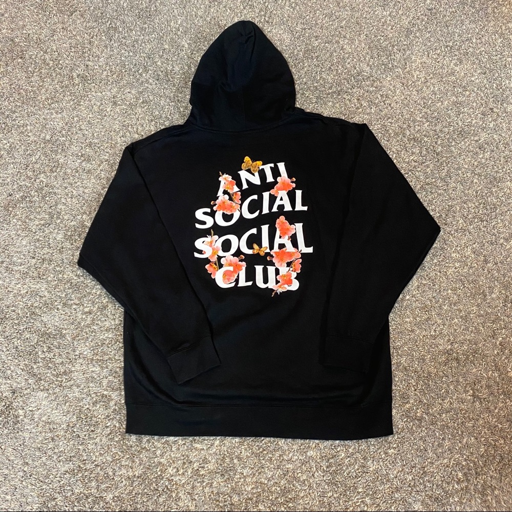 Anti Social Social Club Hoodie XXL Floral Pattern